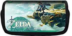 Hanaiette 1pc The Legend of Zelda: Tears of The Kingdom Astuccio anime Cosplay doppio strato, Stile 3, Astuccio per matite