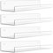 Winter Shore Etageres Murales en Acrylique Transparent 380 mm [Lot de 4] - Etagere Invisible Livres, Décoration, Plantes, Jouets - Pour Chambre, Salon, Salle de Bain, Cuisine, Bureau
