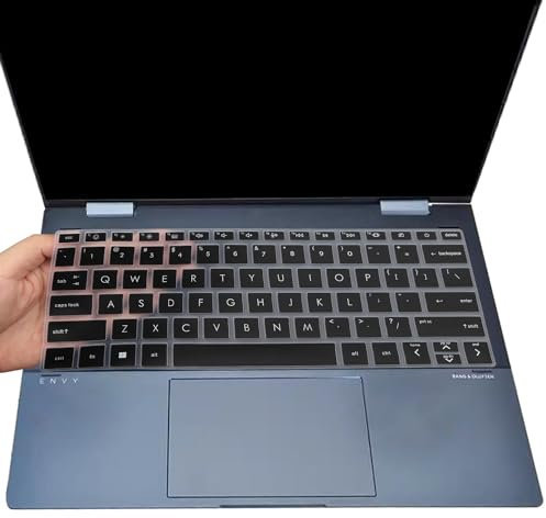 Keyboard Cover for HP Envy x360 13-bf 13t-bf 13-bf0013dx 13-bf0797nr 13t-bf000 13-bf0121TU 13-bf0123TU 13-bf0059tu 13.3 inch Laptop Protective Skin(NOT for Envy 13-ba 13-bd 13-be Series)-Black