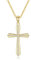 GAVU Damen 925 Sterling Silber zierliche Kreuz Halskette, zierliche Gold Halskette für Damen