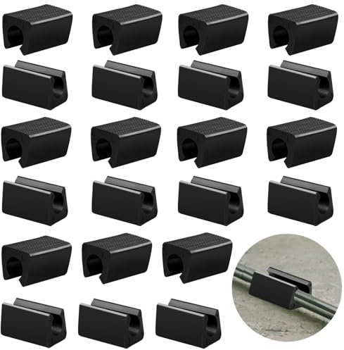 Lot de 50 patins de protection antidérapants en plastique pour pieds de chaise, capuchons rectangulaires pour pieds de chaise, chaise de terrasse (12 mm)