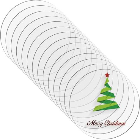 VIDETOL 14 placas acrílicas transparentes, discos acrílicos redondos de 20 cm, discos acrílicos de 2 mm de grosor, cristal acrílico redondo, placa acrílica transparente para pintura, soporte para