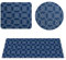 Nimvoya Lot de 3 tapis de souris vibrants Imac à motif rétro pour bureau Superglide Tapis de souris - 30 x 80 cm, 20 x 24 cm et diamètre 20 cm
