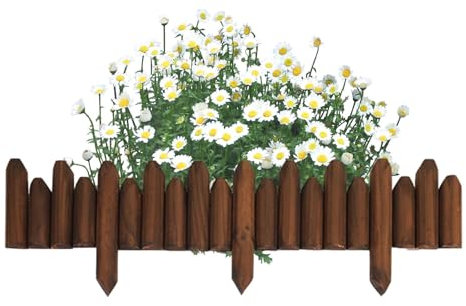 Panneaux de clôture en bois, clôture courte en bois pour l'extérieur - Clôture de pelouse sans fouille,Clôture de pelouse sans creuser, bordure de parterre de fleurs, bordure de paysage, bordures déco