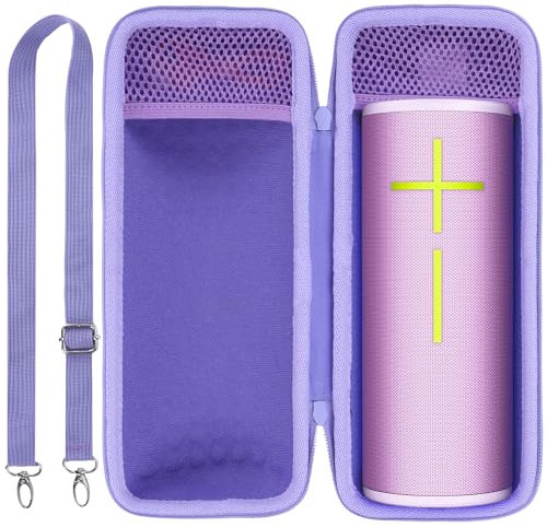 Lebakort Storage Case Compatible with Ultimate Ears UE MEGABOOM 4 3 Portable Waterproof Speaker (Purple Case)
