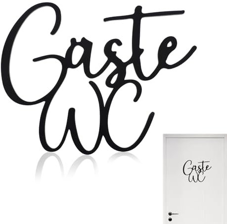 Yuanchu Gäste WC Schild - Selbstklebend 19 * 15cm Türschild, Toiletten Aufkleber, Besetzt Schild, Deko für Innen und Außenbereiche