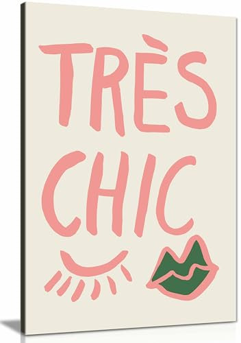 Tres Chic Gerahmter Leinwanddruck, Bilder für Wände, Schlafzimmer, Wohnzimmer und Badezimmer, 91 x 61 cm