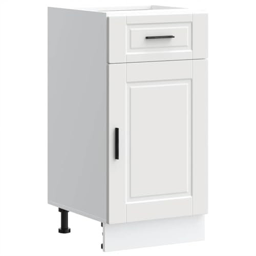 vidaXL Armoire de Cuisine Porto Blanc Bois d ingénierie