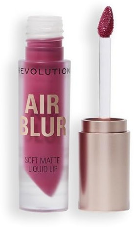 Revolution, Air Blur Matte Liquid Lipstick, Long-Lasting Lip Colour, Face Makeup, Vegan & Cruelty-Free, Sultry Deep Mauve, 3.5ml
