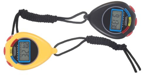 Milisten 2st Leichtathletik-stoppuhr-Timer Sekunden Alarm Maschine Digital Leiser Timer Stoppuhren-Timer Stoppuhren Für Trainer Multifunktional Uhr Mit Timer Und Stoppuhr Anzeige Radio Abs