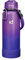 IceDrop® XXL Thermo Trinkflasche Edelstahl [1L] für eiskalte & heiße Getränke I 100% auslaufsicher & Kohlensäure geeignet I Isolierflasche mit 2 Deckeln I Edelstahl Trinkflasche - Lila Blau