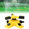 Verstellbarer 360° drehbarer Gartensprinkler, verstellbarer Wassersprühbereich, Sprinkler für Rasen, Wassersprinkler für Garten, Rasensprenger, für Gartenpflanzen, Bewässerung und Kinder & Haustiere