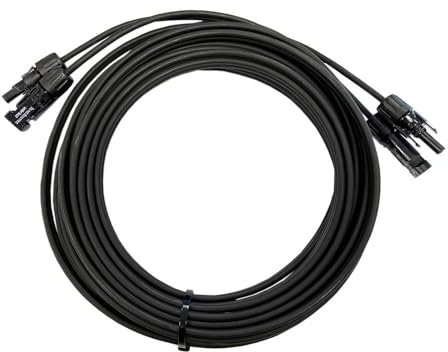 Kleines Kraftwerk 2X 10m Solarkabel Verlängerung 4mm² | Solarkabel MC4 beidseitig montiert | Solarmodul Kabel, Solarpanel,Kraftwerk | PV Kabel, Solarstecker, Stecker, Solar Verlängerungskabel Balkon