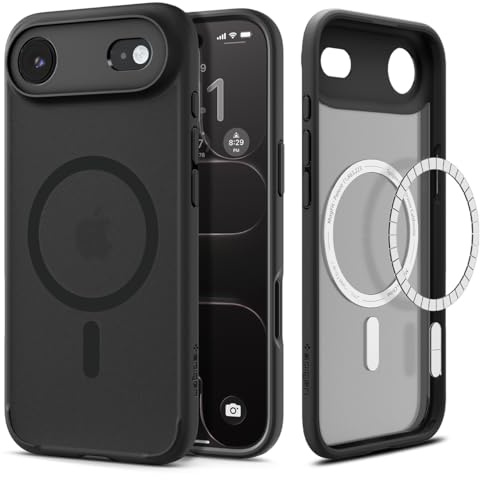 Spigen Ultra Hybrid MagFit Case for iPhone Air, MagSafe Compatible Phone Cover [Anti-Yellowing] [Military-Grade Drop Protection] - Frost Black
