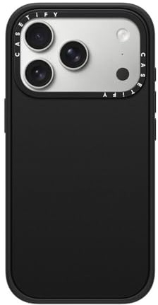 CASETiFY Impact iPhone 17 Pro Hülle [MagSafe-kompatibel/Schutz vor Stürzen aus 2,5 m Höhe/Dünn] - Matte Black