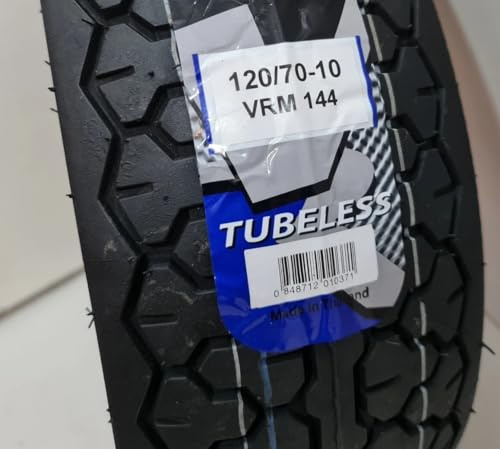 Reifen 120/70-10 54 L TUBLESS VRM 144 kompatibel mit Roller Vespa ZIP 2000