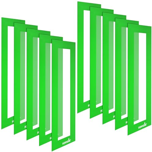 POPPSTAR Magnetrahmen magnetisch mit Magnetverschluss, grün, 10 Stück