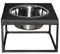 fattoAmano - Lebe mit Betonung FEEDO Solo | Der Beton Hundenapf | Design Napf | Hundeaccessoires (XL, dunkelgrau)