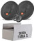 3-in-1 Lautsprecher Einbau Set passend mit JBL Stage2 64CFS16,5cm System Auto Einbausatz für Skoda Fabia 2 5J Front Heck