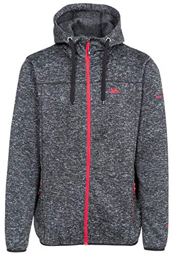 Trespass Mens Fleece Odeno Black Marl in Size - XL