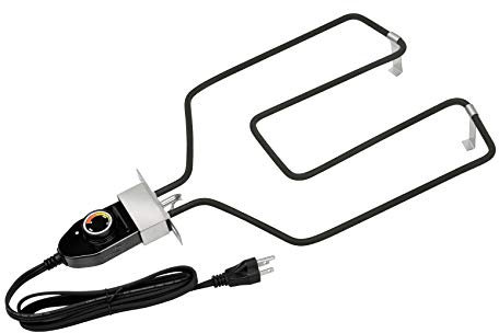 Stanbroil Replacement Part Electric Smoker and Grill Heating Element with Adjustable Thermostat Cord Controller for Most Smokers and Grills