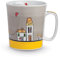 Egan Mug Collezione Le Casette. Oggetto Realizzato in Porcellana di Colore Giallo. Dimensione: 10,5X9X11,5 cm. La referenza è PLC21/1G