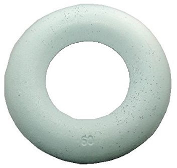 Decpero Styropor-Halbring I Ø 60cm I Flache Unterseite I 1 Stück