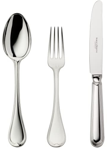 Robbe & Berking Classic-Faden 3 TLG. Menübesteck (925 Sterlingsilber)