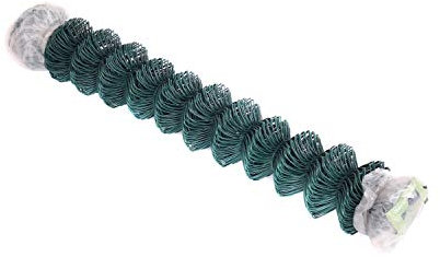 Oypla 1.15m x 10m Green PVC Coated Galvanised Steel Chain Link Fencing