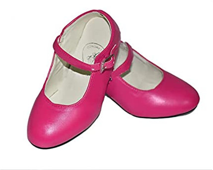 Costumizate! Zapatos de Baile Flamenco con Diferentes Tallas Desde niña a Mujer. Precioso Color Fucsia Talla 36
