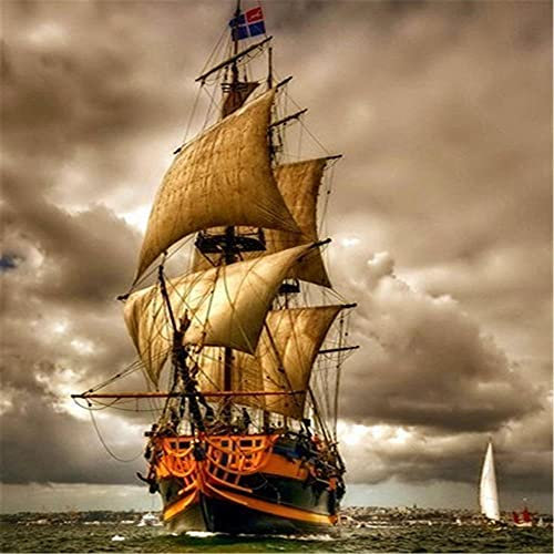 YINGXIN134 1000 Teile Puzzles für Erwachsene Kinder, Altes Segelschiff Puzzle Schwierig und Herausforderung-1000 Teile (70x50cm)