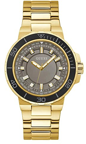 GUESS Sportuhr für Herren, Taucher-inspiriert, 44 mm