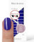 Miss Sophie Nagelfolie - Magic Carpet - Einfarbig, Blau, Nail Wraps - 24 ultra-dünne selbstklebende langanhaltende Nagelfolien