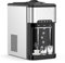 RELAX4LIFE Distributeur d'eau Chaude et Froide Instantanée Capacité 3,3L lavec Machine à Glaçons 18kg/Jour Réservoir de 3L, Fontaine à Eau Fraiche écran Tactile Argent