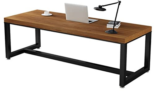 DAKLEY Esstisch aus Massivholz, Konferenztisch im Vintage-Look, Schreibtisch für Studenten, Schreibtisch, Nussbaum (Color : Solid Wood Table, Size : 120 * 60 * 75CM)