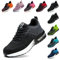 Baofular Zapatos de Seguridad Hombre Mujer Calzado de Seguridad Ligero Comodo Zapatillas de Seguridad con Punteras de Acero Transpirable Antideslizante Gris 43 EU 265