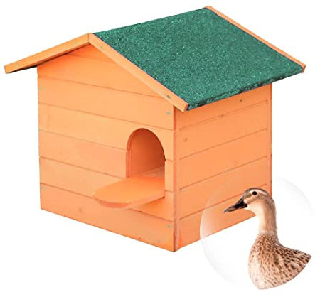 Caseta para Patos - Nido Pequeño para Patos - Refugio de Exterior Fabricado en Madera tratada, Muy Estético