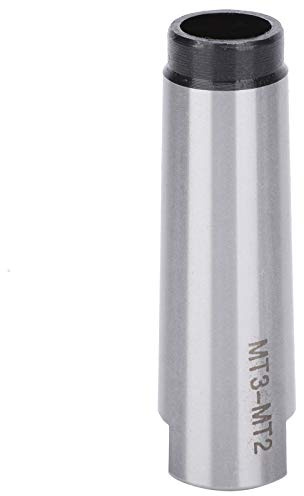 Manicotto Conico Morse MT3 a MT2, Adattatore Riduzione in Acciaio Alta Velocità 50 HRC, Precisione 0.015 mm per Punte Codolo Conico, Frese e Alesatore per Tornio, Fresatrice e Trapano CNC