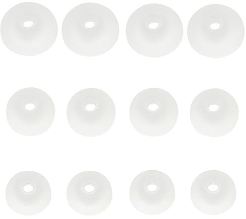 CYADCI Eartips Silicone Earbuds Replacement Tips 6 Pairs Earbud Tips Compatible with Samsung Galaxy Buds 2 / Galaxy Buds Plus,Fit in The Charge Case, Sugar White S/M/L Earphone Ear Tips