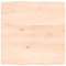 vidaXL Tischplatte, Holzplatte für Tisch Esstisch Couchtisch, Massivholzplatte Handgefertigt mit Baumkante, Ersatztischplatte, 60x60x2cm Massivholz Eiche Unbehandelt
