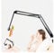 Buchständer für das Bett, 50–130 cm höhenverstellbarer Buchhalter, 360 drehbar, Lesehalterung mit Klemme zum freihändigen Lesen, Lesen im Liegen