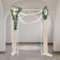 TouSuaRSi Hochzeitsbogen Quadratischer Torbogen Hochzeit Hintergrund Ausstellungsständer 180x30x250cm Goldener Bogenrahmen Blumenballon Dekoration Geburtstags Deko für Party, Garten, Hochzeit (Weiß)