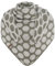 KNIT FACTORY - Dreiecksschal Liva - Damen Strickschal mit Wolle - Gestrickten Schal mit Punkt-Muster - Hochwertige Qualität - XXL Schal - 180x75 cm - Urban Green/Beige