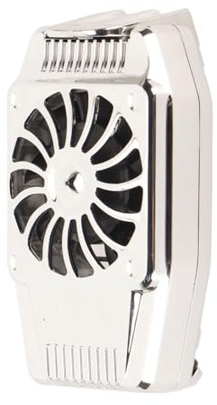Enfriador de Teléfono, Radiador Súper Silencioso para Teléfono Móvil, Clip Retráctil, Salida de Aire para Juegos (SILVER)