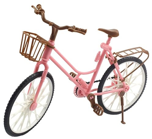 TOPBATHY 2 Piezas Bicicletas de niños Decoraciones Rosas Mini Bicicletas decoración Adorno de Bicicleta para vinoteca Adorno de Bicicleta para la habitación Corazon de niña Decorar Adornos