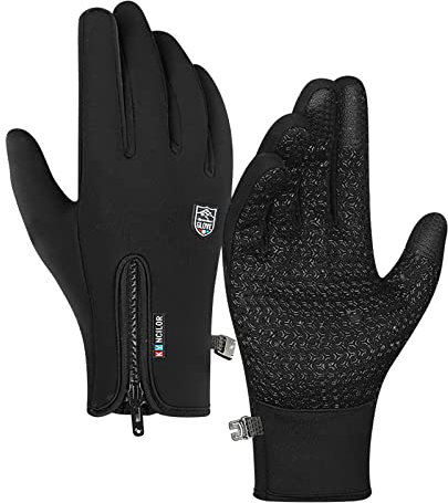 Siweiy Handschuhe Herren, Freezer Thermo Winterhandschuhe fur jedes Abenteuer,Outdoor-Aktivitäten,Winterfeste Handschuhe mit Wasserabweisender Oberfläche und Touchscreen-Kompatibilität (M)