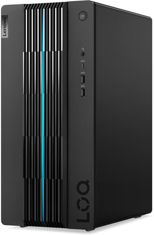 Lenovo LOQ Gaming Desktop, Intel Core i5-13400F, RAM 2x8GB, SSHD 512 GB SSHD, GeForce RTX 4060 8GB GDDR6, Tastiera e Mouse USB, Windows 11 - Raven Black - Esclusiva Amazon