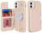 SailorTech iPhone 11 Hülle mit Kartenhalter, iPhone 11 Etui mit Kartenfach Geldbörse für iPhone 11 Handyhülle mit Portemonnaie Lederhülle - Beige
