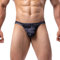 Summer Code Bikini Slips Douce et élastique sous-vêtements Micro Mesh Bulge Pouch Underwear pour Hommes, Noir, XL