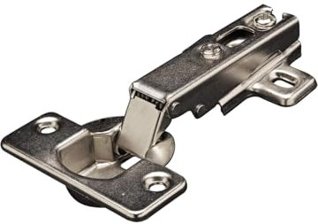 Kit 10 Cerniere Made in Italy per mobili con ante in legno, acciaio nichelato